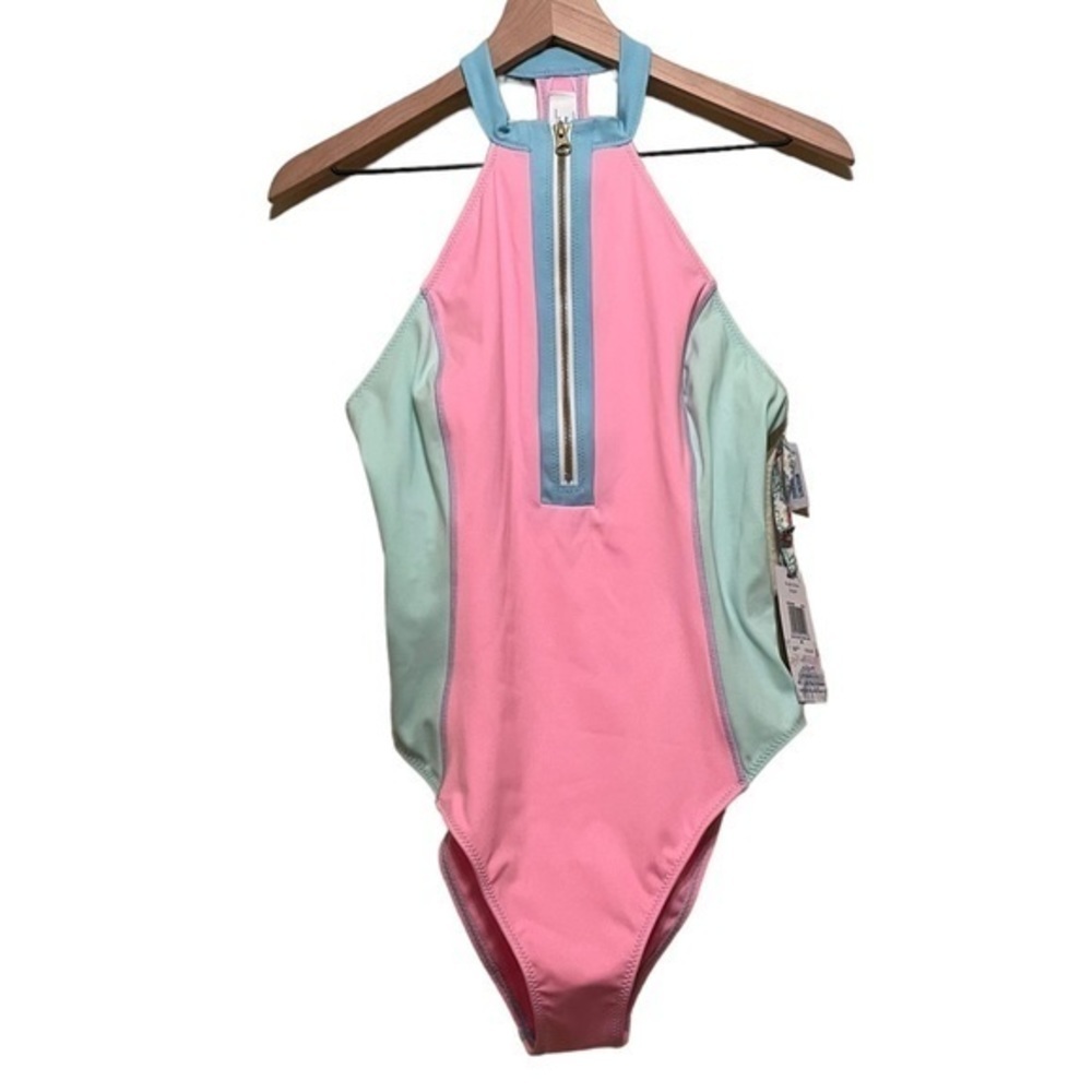 Hurley x LoveShackFancy Max Colorblock Mock One Piece Size M NWT - Picture 6 of 9
